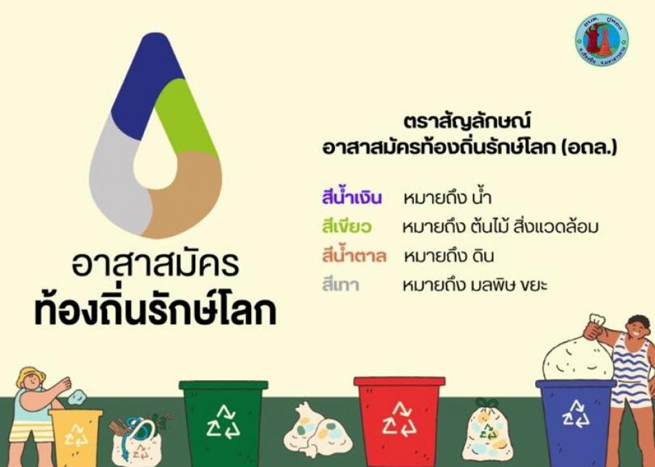 เทศบาลตำบลนาซอ ขอประชาสัมพันธ์ ตราสัญลักษณ์รูปหยดน้ำ ตราสัญลักษณ์ อถล. อาสาสมัครท้องถิ่นรักษ์โลก LOCAL ENVIRONMENT VOLUNTEER SAVE THE PLANET สีน้ำเงิน หมายถึง น้ำ สีเขียว หมายถึง ต้นไม้ สิ่งแวดล้อม สีน้ำตาล หมายถึง ดิน สีเทา หมายถึง มลพิษ ขยะ "อาสาสมัครท้องถิ่นรักษ์โลก" หมายความว่า ประชาชนที่มีจิตอาสา สมัครใจ เสียสละ และอุทิศตน เพื่อช่วยเหลืองานด้านการจัดการสิ่งปฏิกูล และมูลฝอย การปกป้อง และรักษาทรัพยากรธรรมชาติ และสิ่งแวดล้อมขององค์กรปกครองส่วนท้องถิ่น ใช้ชื่อย่อว่า "อถล." มีชื่อเรียกภาษาอังกฤษว่า "Local Environment Volunteer" และใช้ชื่อย่อภาษาอังกฤษว่า "LEV" "เครือข่ายอาสาสมัครท้องถิ่นรักษ์โลก" หมายความว่า การเชื่อมโยงกันของ อถล. เพื่อการเรียนรู้แลกเปลี่ยนข่าวสาร หรือทํากิจกรรมร่วมกัน ในการบริหารจัดการสิ่งปฏิกูลและมูลฝอย รักษาสิ่งแวดล้อมและทรัพยากรธรรมชาติด้วยความเป็นอิสระและเท่าเทียมกันของบุคคล ภายใต้พื้นฐานการเคารพสิทธิและเอื้ออาทรซึ่งกันและกัน และใช้หลักธรรมาภิบาลในการทํางานร่วมกัน โดยใช้ชื่อย่อว่า "เครือข่าย อถล." และเรียกชื่อภาษาอังกฤษว่า "Local Environment Volunteer Network" แล